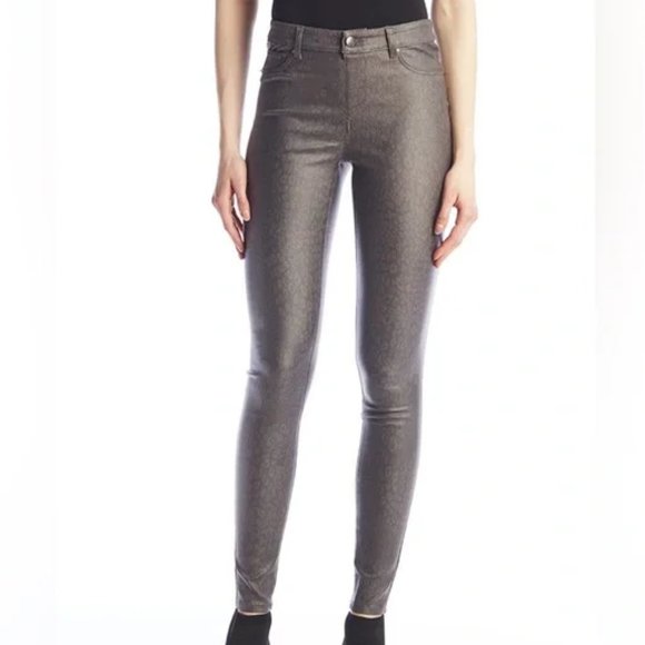 I LOVE TYLER MADISON x SPCA NWT pants legging "jeans" Sz L or 32 MID WAIST VEGAN - Picture 1 of 9